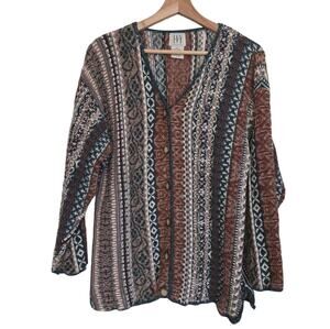 Vintage IVY | Thick Knit Button Front Oversized Cardigan Sweater